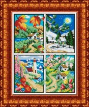 Схема для вышивки бисером КБП-3007 Времена года