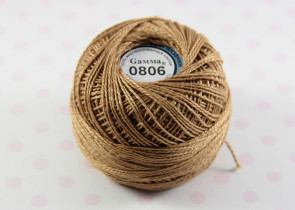 Пряжа Ирис 100% хлопок 10г 82м №0806 т.бежевый