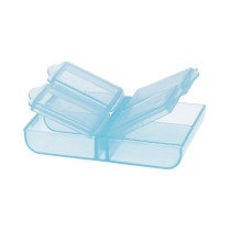 " Gamma" контейнер для бисера пластик T- 34 голубой\ прозрачный