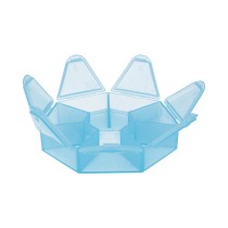 " Gamma" контейнер для бисера пластик T- 36 голубой\ прозрачный